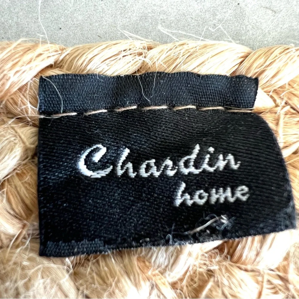 CHARDIN HOME 100% Natural Jute Hand Woven Braided Decorative Bohemian Home Rug